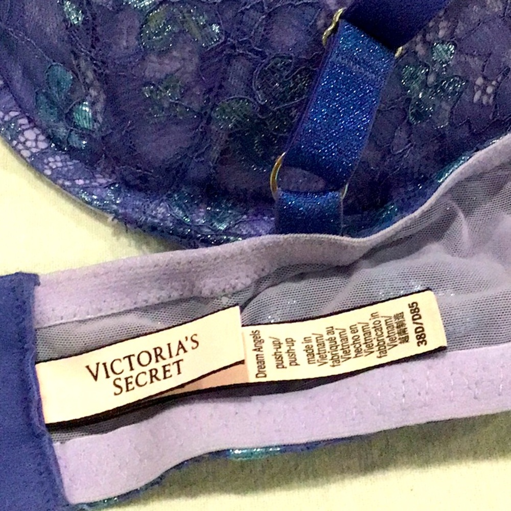 Lingerie Sale💋Sexy Mermaid 🧜‍♀️ shimmer tanzanite purple VS bra! Size 38D 😻👏 - Picture 4 of 7
